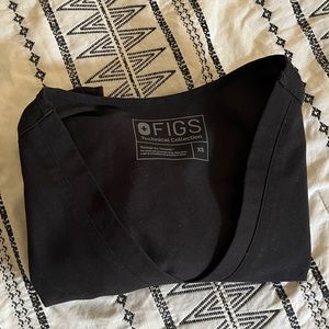 Figs used women's casma three-pocket scrub top - xs - black